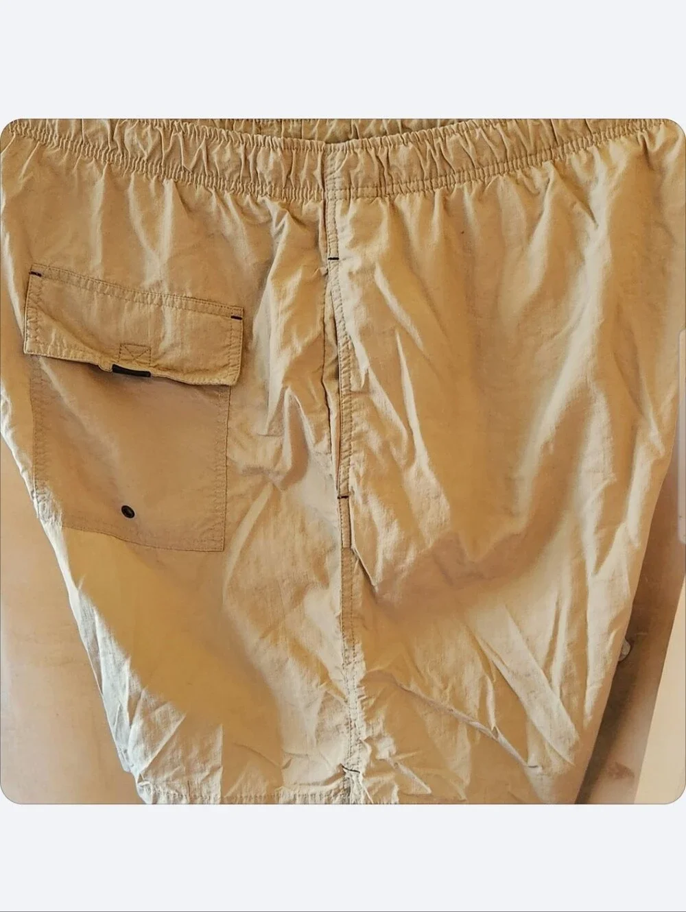 Trader Bay Khaki Mesh-Lined Cargo Mens Swim Trunks ■ Final Price■ EUC